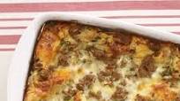 Breakfast Strata Casserole with Turkey Sausage Breakfast Strata Casserole with Turkey Sausage