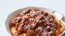 Polenta with Meat Sauce Polenta with Meat Sauce