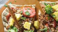 Grilled Hawaiian Volcano Pizza Grilled Hawaiian Volcano Pizza