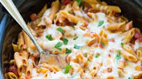 Healthier Slow Cooker Baked Ziti Healthier Slow Cooker Baked Ziti