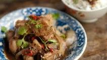 Pork Ribs Braised In Young Coconut Juice: Suon Ram Man Pork Ribs Braised In Young Coconut Juice: Suon Ram Man