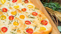 Geoffrey Zakarian - Tomato & Herb Focaccia Geoffrey Zakarian - Tomato & Herb Focaccia