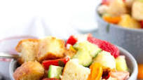 Mediterranean Diet Panzanella With Fruit Mediterranean Diet Panzanella With Fruit