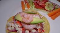 Receta de Tostadas de surimi con camarón Receta de Tostadas de surimi con camarón