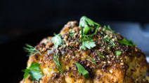 Whole Roasted Cauliflower with Tahini Sauce Whole Roasted Cauliflower with Tahini Sauce