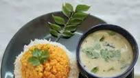 Sukhi Moong dal and kadhi (Gujarati) Sukhi Moong dal and kadhi (Gujarati)