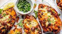 Healthy Loaded Sweet Potato Skins Healthy Loaded Sweet Potato Skins