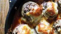 Sausage Stuffed Mushrooms + Sweet and Spicy Marinara Sausage Stuffed Mushrooms + Sweet and Spicy Marinara