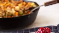 Quick and Easy Vegan One-Pot Thanksgiving “Pot Pie” with Savory Mushroom Gravy and Cranberry Pecan Stuffing Quick and Easy Vegan One-Pot Thanksgiving “Pot Pie” with Savory Mushroom Gravy and Cranberry Pecan Stuffing
