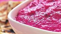Beetroot tzatziki Beetroot tzatziki