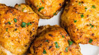 Air Fryer Chicken Thighs Bone-in with Crispy Skin Air Fryer Chicken Thighs Bone-in with Crispy Skin