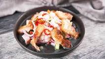 Pork belly with ceviche (Sinuglaw) Pork belly with ceviche (Sinuglaw)