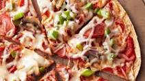 Thin-Crust Pepperoni and Vegetable Pizza Thin-Crust Pepperoni and Vegetable Pizza