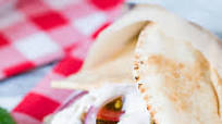 Falafel Wrap with Sriracha Tzatziki Sauce Recipe Falafel Wrap with Sriracha Tzatziki Sauce Recipe