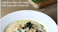 Slow Cooker Chicken Gnocchi Soup with Kale and Parmesan Slow Cooker Chicken Gnocchi Soup with Kale and Parmesan