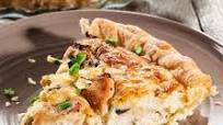 Baked Mushroom Chicken Quiche Recipe Baked Mushroom Chicken Quiche Recipe