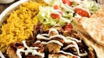 Halal Cart-Style Chicken and Rice with White Yogurt Sauce Halal Cart-Style Chicken and Rice with White Yogurt Sauce