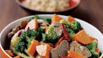 Spicy Stir-Fried Pork Tenderloin with Sweet Potatoes and Broccoli Spicy Stir-Fried Pork Tenderloin with Sweet Potatoes and Broccoli