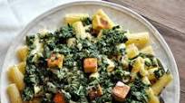 Vegan Saag Paneer Pasta Vegan Saag Paneer Pasta