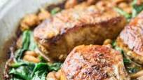 Pork Chop and Spinach Skillet Dinner Pork Chop and Spinach Skillet Dinner