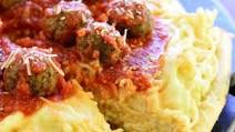 Spaghetti and Meatballs Pizza Spaghetti and Meatballs Pizza