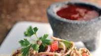 Tostada de salpicón de res Tostada de salpicón de res