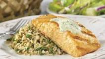 Mustard and Brown Sugar Salmon with Herbed Rice Mustard and Brown Sugar Salmon with Herbed Rice