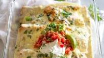 Mushroom, Spinach, and Chicken Enchiladas Mushroom, Spinach, and Chicken Enchiladas