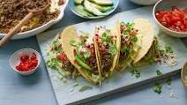Midweek tacos using batch-cooked mince Midweek tacos using batch-cooked mince