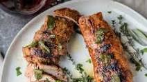 Grilled Pork Tenderloin with Fried Sage Butter Sauce Grilled Pork Tenderloin with Fried Sage Butter Sauce