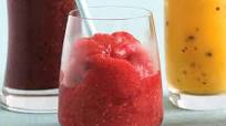 Raspberry and apple frappe Raspberry and apple frappe