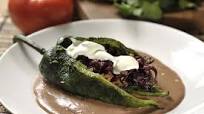 Chiles rellenos de flor de jamaica Chiles rellenos de flor de jamaica