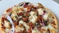 Garlic Chicken Alfredo Waffle Pizza Garlic Chicken Alfredo Waffle Pizza