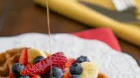 Whole Wheat and Blueberry Waffles Whole Wheat and Blueberry Waffles