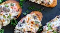 Crab Mushroom Canapés Crab Mushroom Canapés