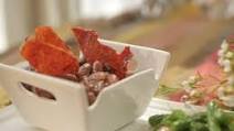 Kentucky Red Beans and Rice Topped with Crispy Country Ham Kentucky Red Beans and Rice Topped with Crispy Country Ham