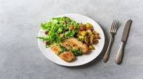 Lean Mean Chicken and Greens with Rosemary Potatoes and Gremolata Lean Mean Chicken and Greens with Rosemary Potatoes and Gremolata