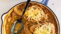 One Pan French onion Smothered Pork Chops One Pan French onion Smothered Pork Chops