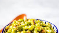 Parmesan Garlic Roasted Edamame Parmesan Garlic Roasted Edamame