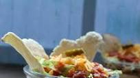 Layered Taco Dip with Meat Layered Taco Dip with Meat