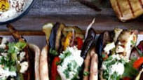Grilled Veggie Gyros with Feta-Yogurt Dip Grilled Veggie Gyros with Feta-Yogurt Dip