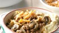 Beef and Mushrooms with Smashed Potatoes Beef and Mushrooms with Smashed Potatoes