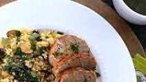 Mediterranean Pork Tenderloin with Couscous {Slow Cooker} Mediterranean Pork Tenderloin with Couscous {Slow Cooker}