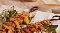 Ham and Peach Kebabs with Marmalade-Mustard Glaze Ham and Peach Kebabs with Marmalade-Mustard Glaze