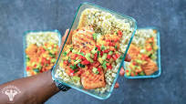 Low Carb Salmon Meal Prep With Coconut Rice Low Carb Salmon Meal Prep With Coconut Rice