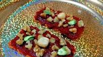 Canapés de sobrasada vegana y frutos secos Canapés de sobrasada vegana y frutos secos