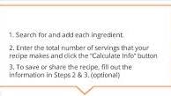 Recipe Nutrition Calculator | SparkRecipes Recipe Nutrition Calculator | SparkRecipes