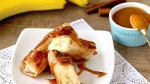 Banana Caramel Egg Rolls Banana Caramel Egg Rolls