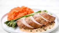 Classic French Green Peppercorn Pork Tenderloin with mashed carrots and roasted asparagus Classic French Green Peppercorn Pork Tenderloin with mashed carrots and roasted asparagus