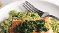 Salmon with Pesto and Orzo Salmon with Pesto and Orzo